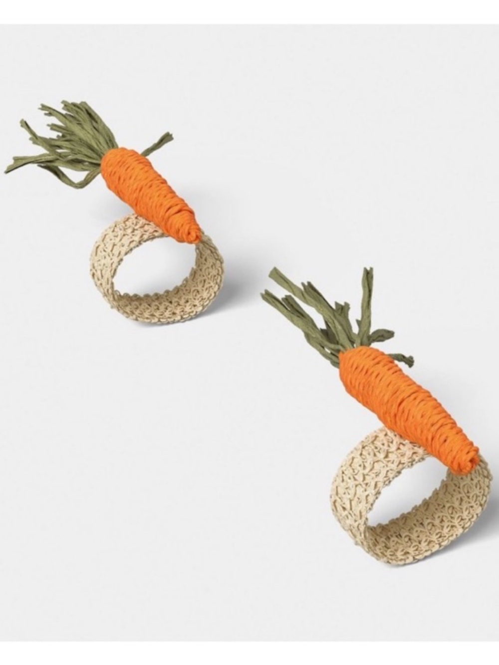 New! 2-Pack Woven Carrot Napkin Rings from Threshold™, Spring 2026